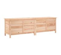 vidaXL Arcón de jardín madera maciza abeto 198,5x50x56,5 cm