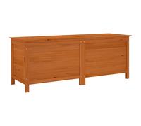 vidaXL Arcón de jardín madera maciza abeto marrón 150x50x56,5 cm