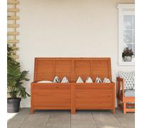 vidaXL Arcón de jardín madera maciza abeto marrón 150x50x56,5 cm