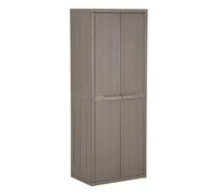 Vidaxl armario almacenaje de jardín pp apariencia madera 65x45x172 cm 172 cm