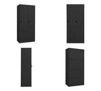 vidaXL Armario anthracite de 80x50x180 cm, acero - Armario - Armarios - Perchero - Mueble