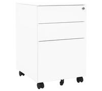 vidaXL Armario archivador acero blanco 39x45x60 cm