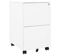 vidaXL Armario archivador acero blanco 39x45x67 cm