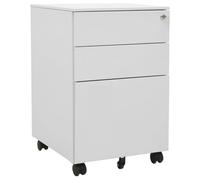 vidaXL Armario archivador acero gris claro 39x45x60 cm