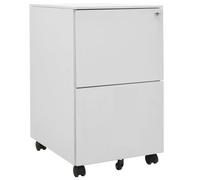 vidaXL Armario archivador acero gris claro 39x45x67 cm