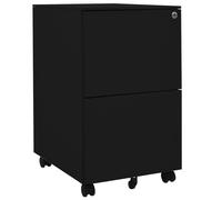 vidaXL Armario archivador acero negro 39x45x67 cm