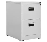 vidaXL Armario archivador de acero 46x62x72,5 cm en color Blanco/Negro/Antracita y más | almacenamiento funcional diseño moderno para baño dormitorio sala