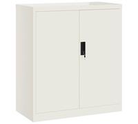 vidaXL Armario archivador de acero blanco 79x40x90 cm Unidad de almacenamiento