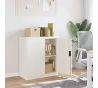 vidaXL Armario archivador de acero blanco 79x40x90 cm Unidad de almacenamiento
