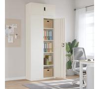 vidaXL Armario archivador de acero blanco 90x40x240 cm