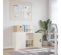 vidaXL Armario archivador de acero blanco 90x40x70 cm