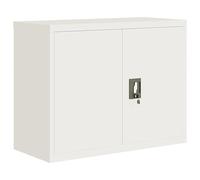 vidaXL Armario archivador de acero 90x40x70 cm Blanco – Gabinete de oficina