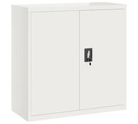vidaXL Armario archivador de acero 90x40x90 cm Multicolor Blanco
