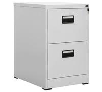 vidaXL Armario archivador de acero gris 46x62x72,5 cm