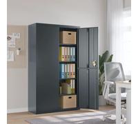 vidaXL Armario archivador de acero gris antracita 105x40x180 cm
