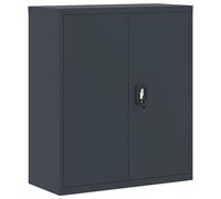vidaXL Armario archivador de acero 90x40x105 cm con estantes ajustables y cerradura Gris antracita