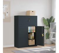 vidaXL Armario archivador de acero gris antracita 90x40x130 cm