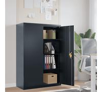 vidaXL Armario archivador de acero gris antracita 90x40x140 cm 90 x 40 x 140 cm
