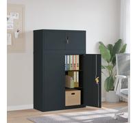 vidaXL Armario archivador de acero gris antracita 90x40x145 cm