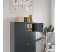 vidaXL Armario archivador de acero gris antracita 90x40x40 cm