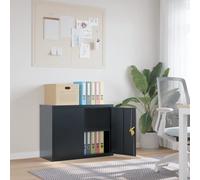 vidaXL Armario archivador de acero 90x40x70 cm Multicolor Gris Antracita