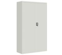 vidaXL Armario archivador de acero 105x40x180 cm, gris claro