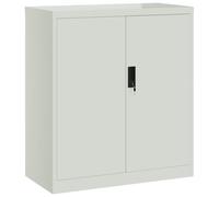 vidaXL Armario archivador de acero gris claro 79x40x90 cm