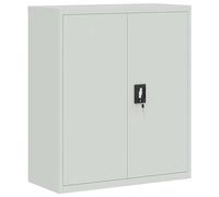 vidaXL Armario archivador de acero 90x40x105 cm Multicolor Gris claro