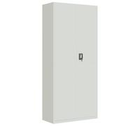 vidaXL Armario archivador de acero 90x40x200 cm Gris claro multicolor