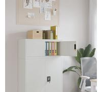 vidaXL Armario archivador de acero Gris claro 90x40x40 cm – Gabinete de oficina