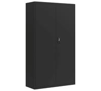 vidaXL Armario archivador de acero para oficina 105x40x180 cm Negro