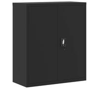vidaXL Armario archivador 90x40x105 cm – Acero, estantes ajustables, cerradura – Multicolor Negro