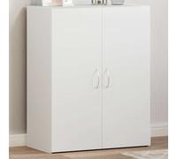 vidaXL Armario archivador Madera de ingeniería Blanco 60x32x77,5 cm Mueble de almacenaje de oficina