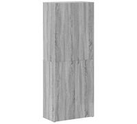 vidaXL Armario archivador madera de ingeniería Multicolor Gris Sonoma