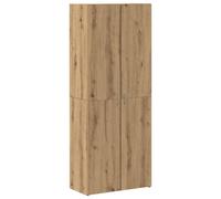 vidaXL Armario archivador madera de ingeniería Multicolor Roble Artesanal