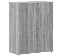 vidaXL Armario archivador madera ingeniería 60x32x77,5 cm en color Gris sonoma/Negro/Gris hormigón y más | almacenamiento funcional diseño moderno para baño dormitorio sala