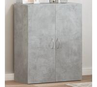 vidaXL Armario archivador Madera de ingeniería Gris hormigón 60x32x77,5 cm para oficina
