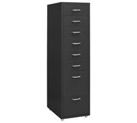 vidaXL Armario archivador móvil metal antracita 28x41x109 cm