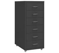 vidaXL Armario archivador móvil para documentos Metal Antracita 28x41x69 cm