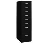 vidaXL Armario archivador móvil metal negro 28x41x109 cm