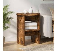 vidaXL Armario auxiliar 2 uds. Roble Ahumado Ø40 x 50 cm
