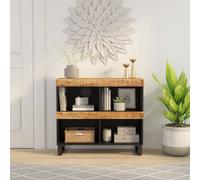 vidaXL Armario auxiliar de madera maciza de mango 85x33x75 cm