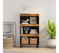 vidaXL Armario auxiliar madera maciza de mango 60x33x107 cm