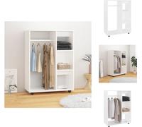 vidaXL Armario blanco de 80x40x110 cm, fabricado en material de madera. - Armarios