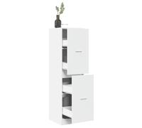 vidaXL Armario botiquín de madera de ingeniería Blanco 40x41x144,5 cm