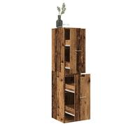 vidaXL Armario botiquín Madera de ingeniería Envejecida 30x41x144,5 cm, Armario de boticario, arcón de boticario, Muebles de botica