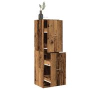vidaXL Armario botiquín madera de ingeniería envejecido 40x41x144,5 cm