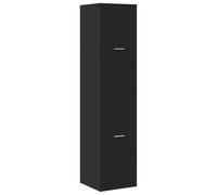vidaXL Armario botiquín Madera de ingeniería Negro 40x41x174,5 cm, Armario de boticario, arcón de boticario, Muebles de botica, armarios de boticario