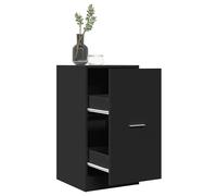 vidaXL Armario botiquín madera de ingeniería negro 40x41x77,5 cm