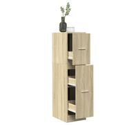 vidaXL Armario botiquín madera de ingeniería roble Sonoma 30x41x118 cm